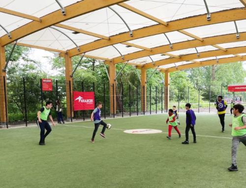 Duurzame sportveld overkapping Krajicek Playground, Zaandam