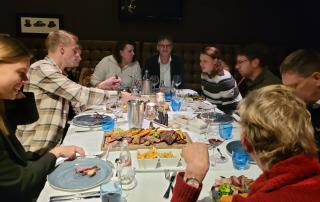 shared dinner 25-jarig jubileum Wim Bouwhuis